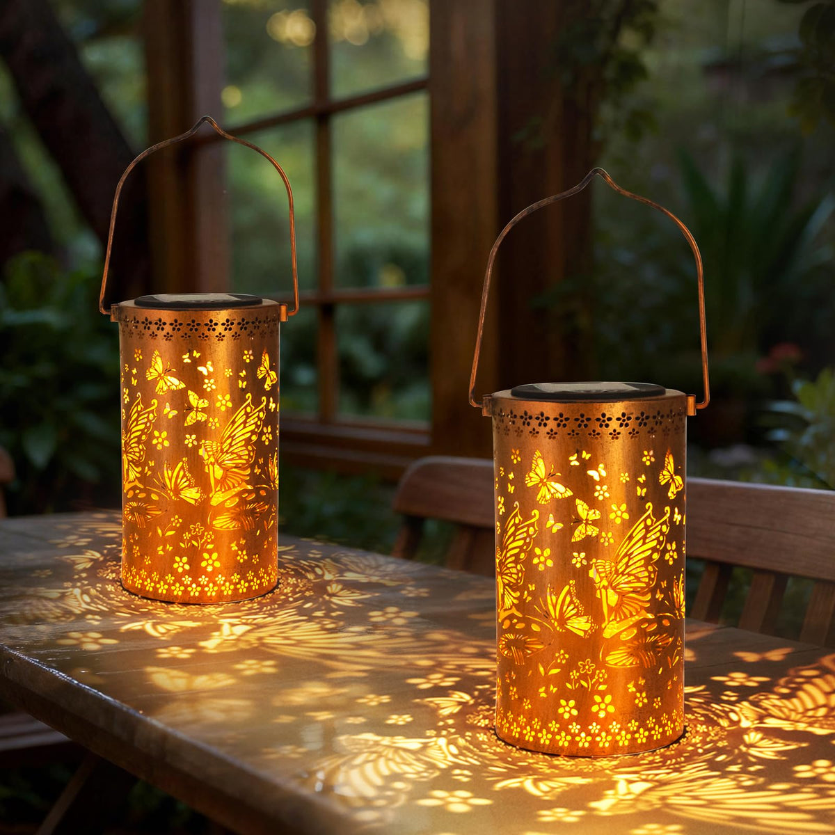 DIBIEECN durable metal construction offers lasting garden lighting