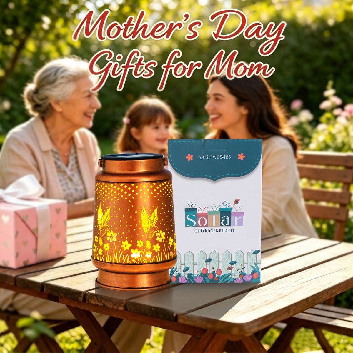 DIBIEECN hummingbird pattern light at dusk enhances garden ambiance