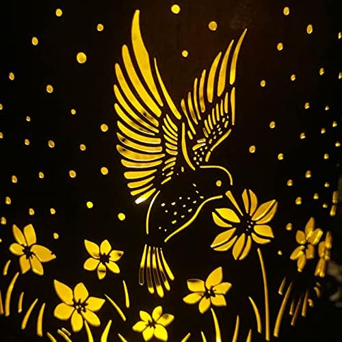 DIBIEECN hummingbird solar lantern two-pack gift-ready for moms and gardeners.