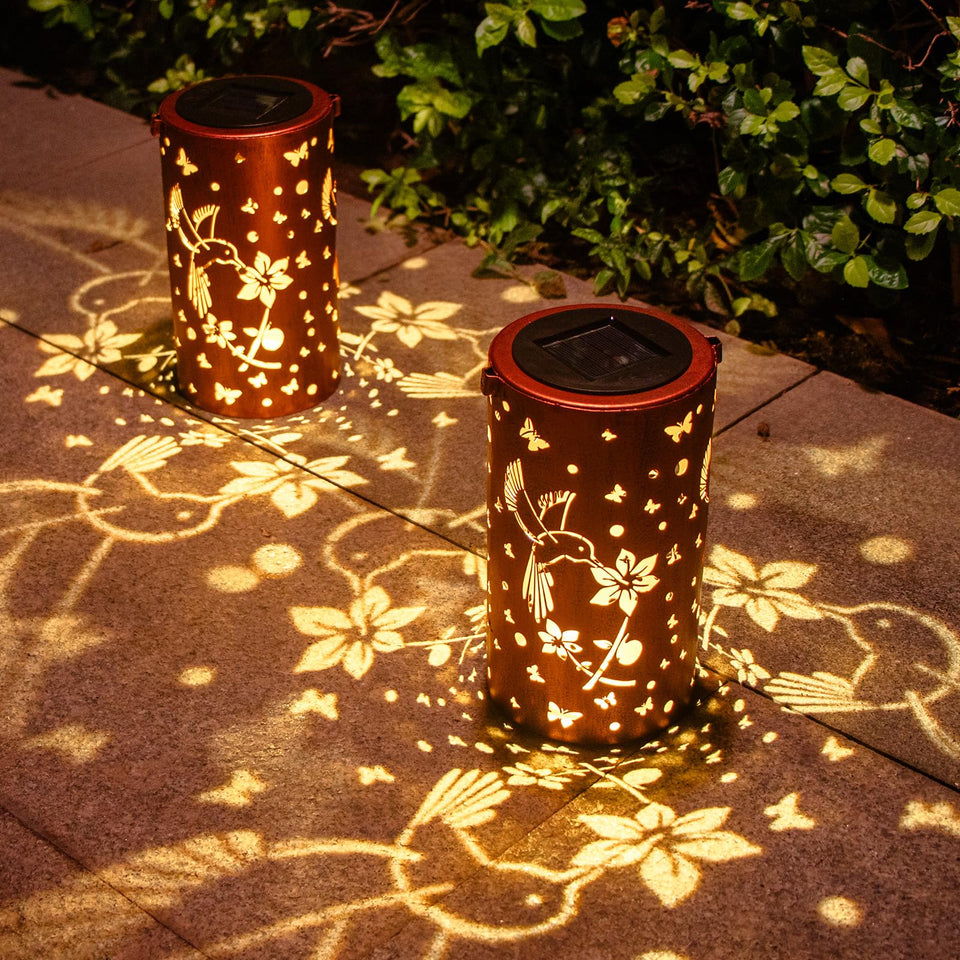 DIBIEECN mothers day solar lantern hummingbird glow for cozy garden evenings.