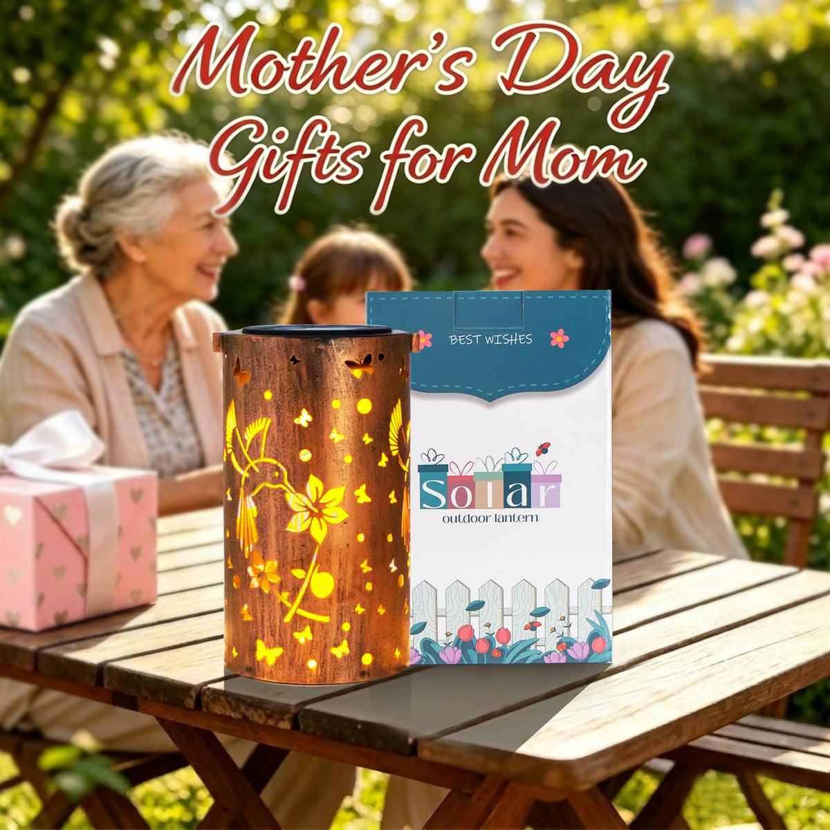 DIBIEECN hummingbird garden lantern enhances patios and porches