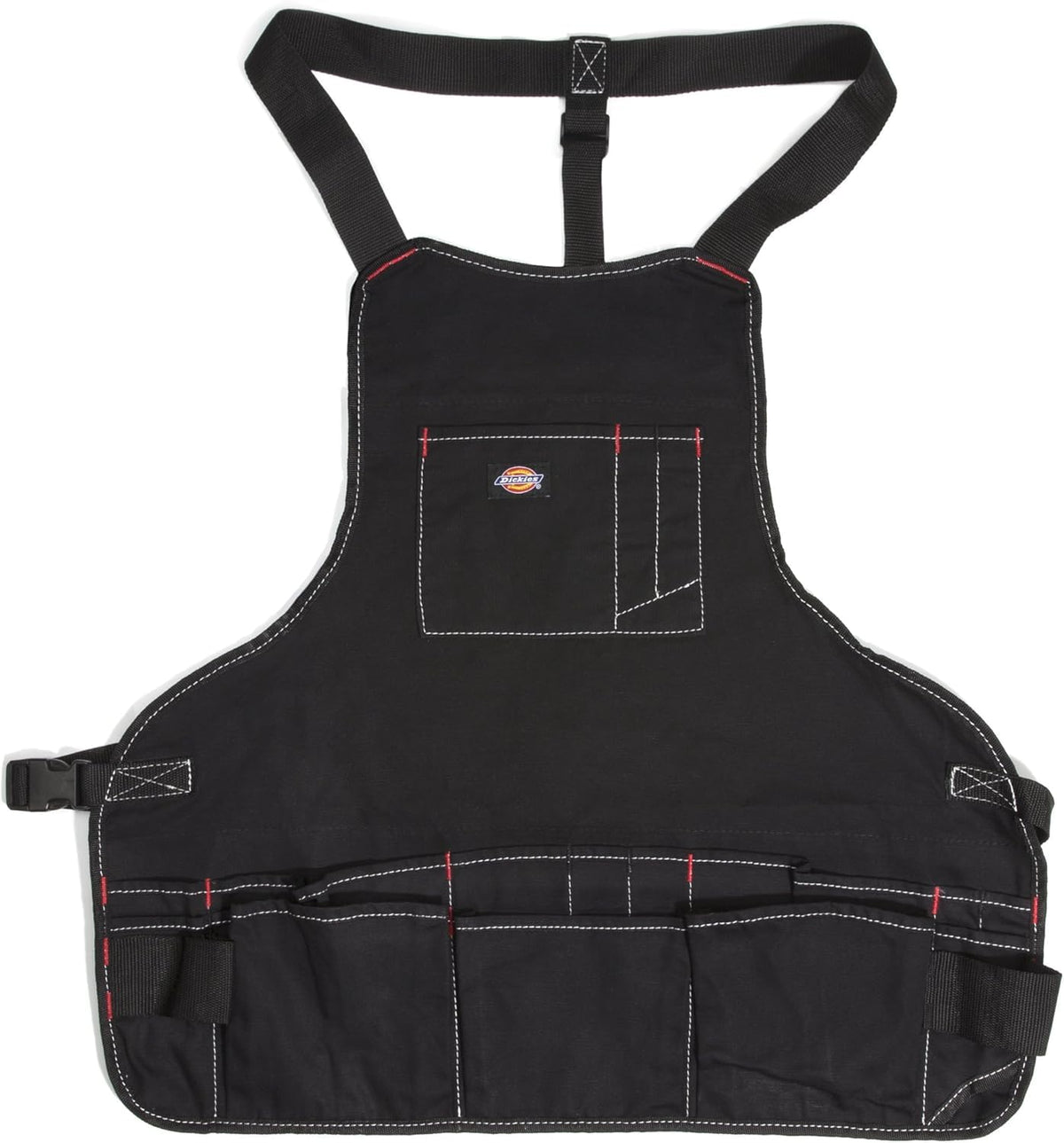 Dickies 16-pocket bib apron front pocket for notes and quick tool access