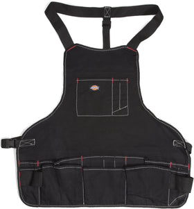 Dickies 16-pocket bib apron front pocket for notes and quick tool access