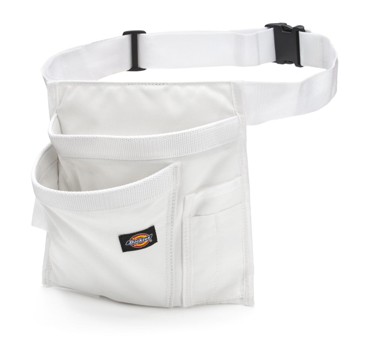 Dickies 5-pocket side tool belt pouch showing organized pockets for quick access.