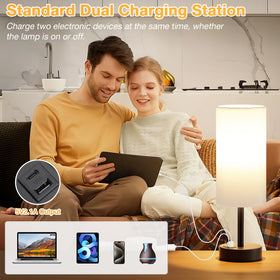 Dicoool energy-efficient 6W LED bulb included with the lamp.