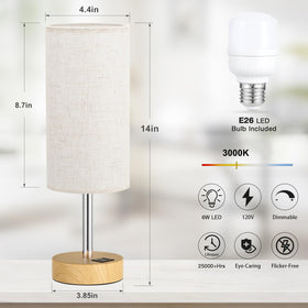 Dicoool 6W LED bulb included, energy efficient and long-lasting