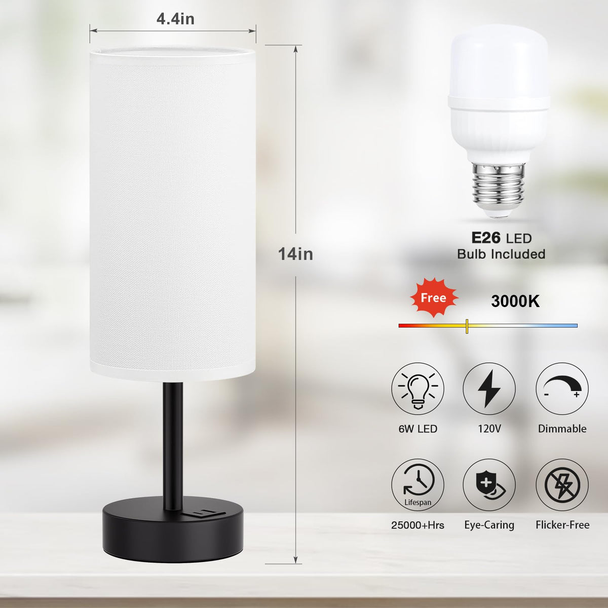 Dicoool UL-listed lamp ensuring a safer lighting experience.