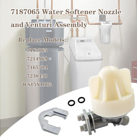 Dicsley nozzle venturi assembly, side view, designed for easy replacement.