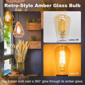 DiCUNO 60W-equivalent LED Edison boosts energy efficiency while maintaining classic look
