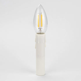 DiCUNO candle sleeve options create warm ambiance in chandeliers.