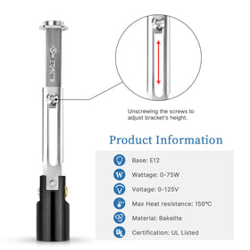 DiCUNO E12 off-white candle cover sleeve, 4 inches tall, for a refined look.