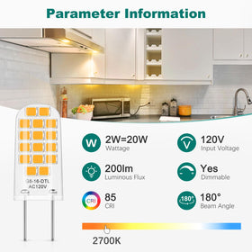 DiCUNO G8 bulb demonstrates dimmer compatibility for smooth brightness control.