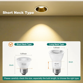 DiCUNO PAR16 LED bulb is equivalent to 50W with energy-efficient performance.