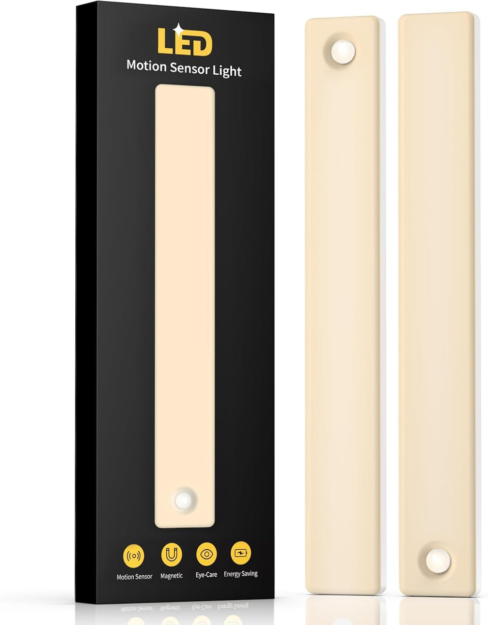 DiDiSky 2-pack under-cabinet lighting with motion sensor for hands-free tasks.