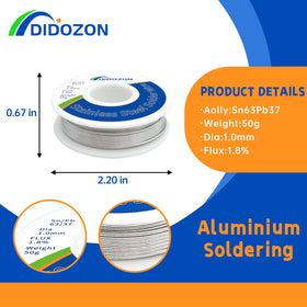 DIDOZON 63-37 solder wire for stainless steel, precise melts for strong joints