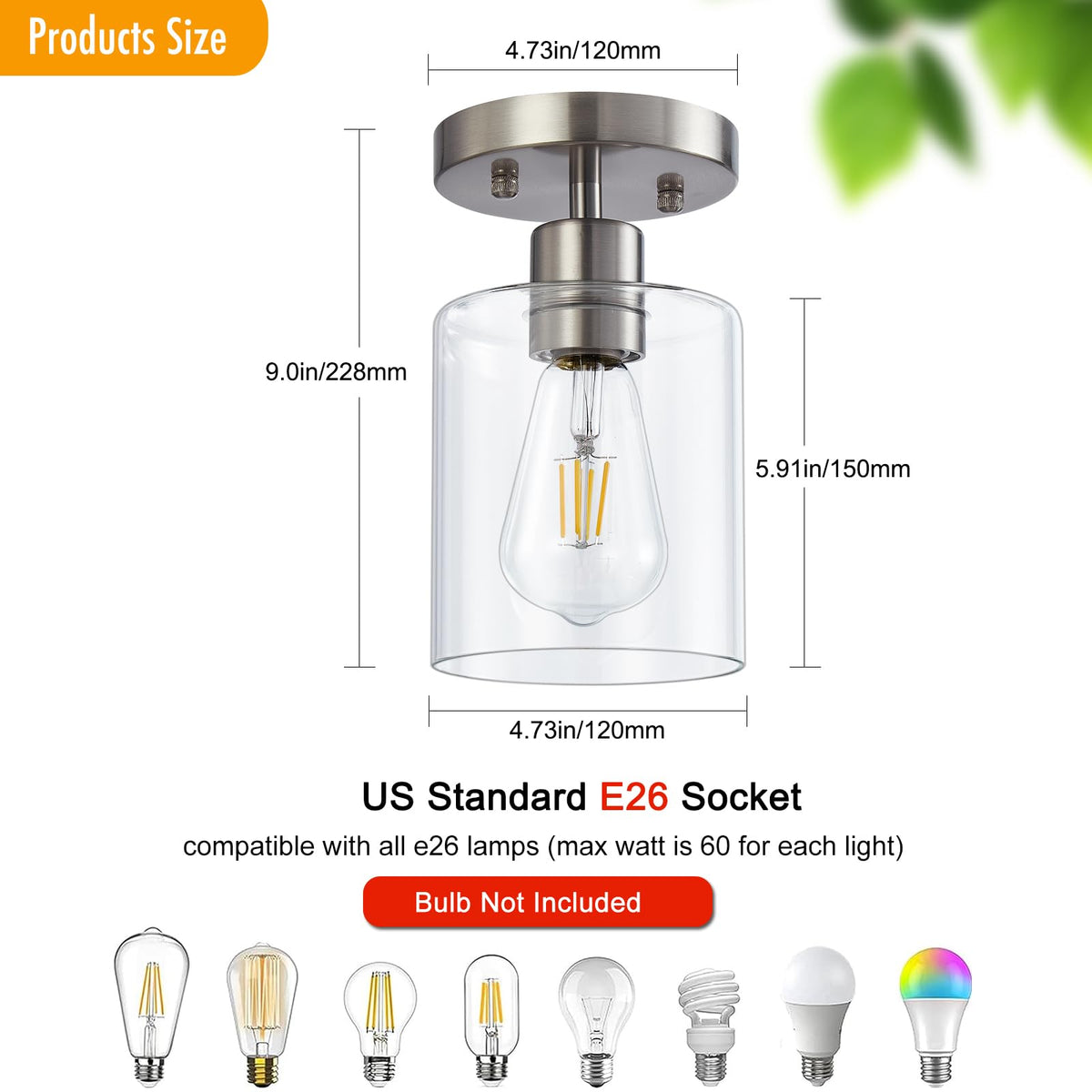 DIDUIO dimmable ceiling light offering customizable mood with compatible dimmers