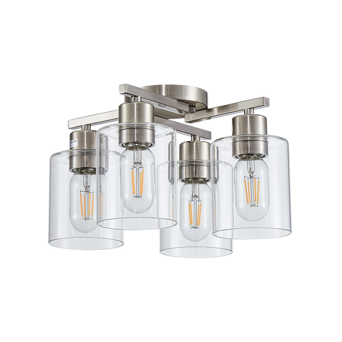 DIDUIO kitchen ceiling light ready for wet areas with durable ceramic sockets.