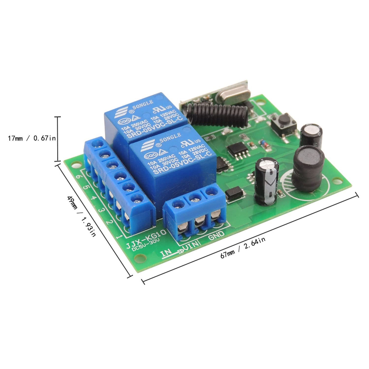 Ideal for home, farm, office, and other applications using remote control.