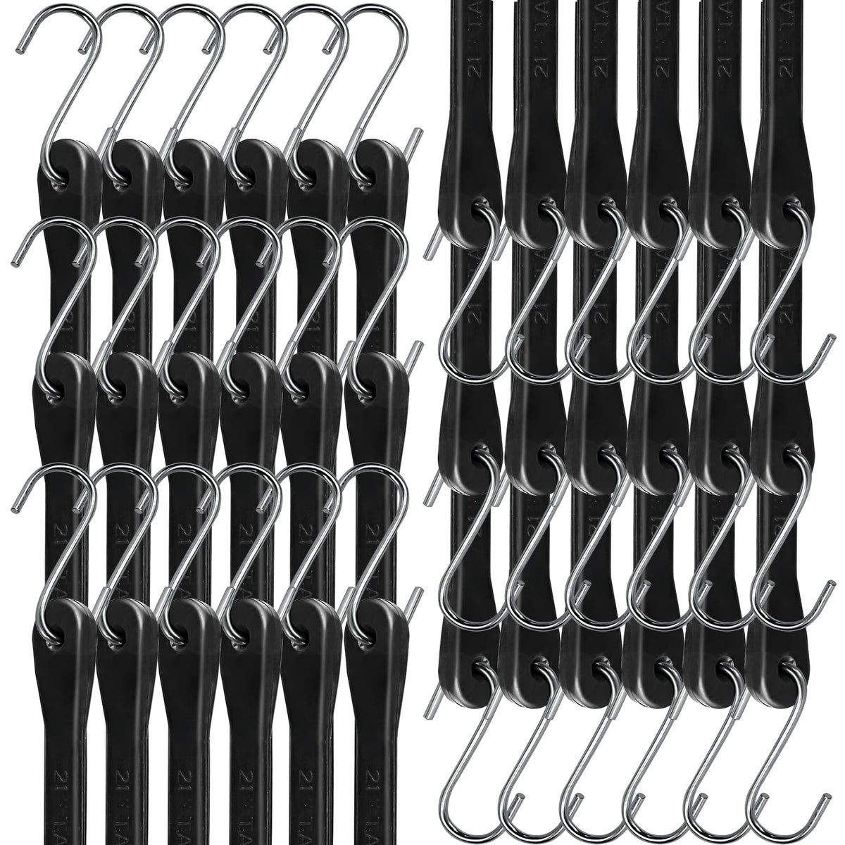Digank 21-inch bungee cords pack ensures secure, adjustable tension for cargo.