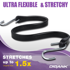 Digank bungee cords 20 pack; EPDM rubber offers UV resistance for outdoor use
