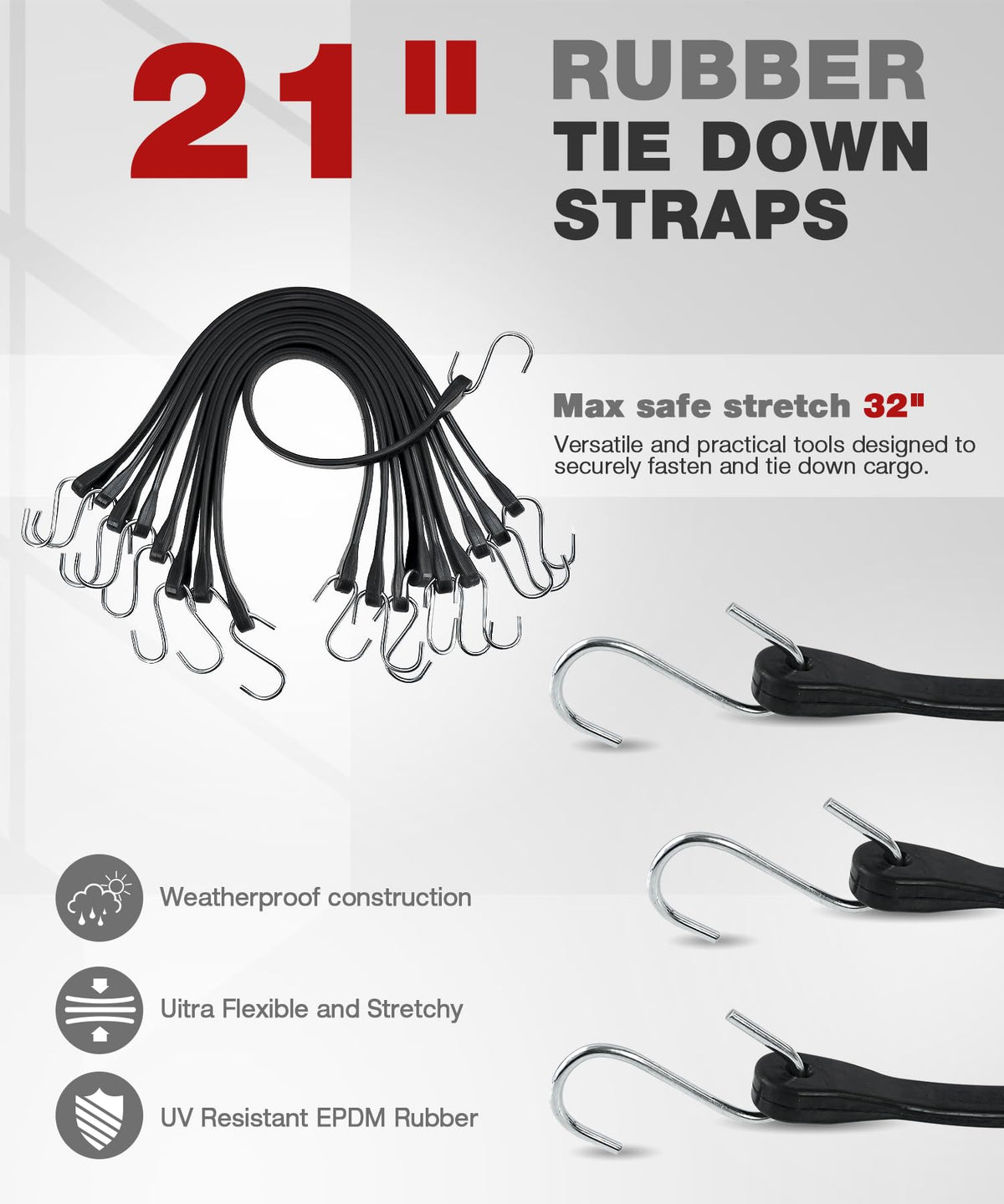 Digank metal S-hooks close-up demonstrating rust-resistant grip
