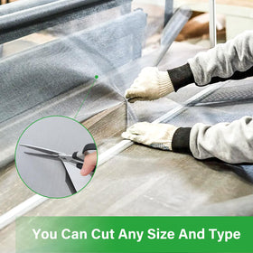 DIGDRAM window screen in use showing improved airflow and clear visibility.