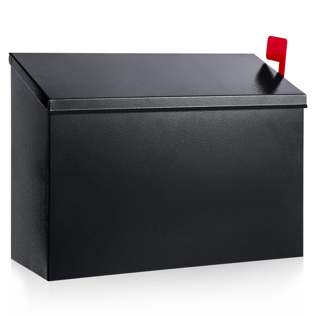 Diggoo wall-mount mailbox with outdoor flag for easy outgoing mail signaling.