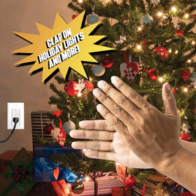 Power Hands clap-activation demo for lamps and fans by Digital Energy.