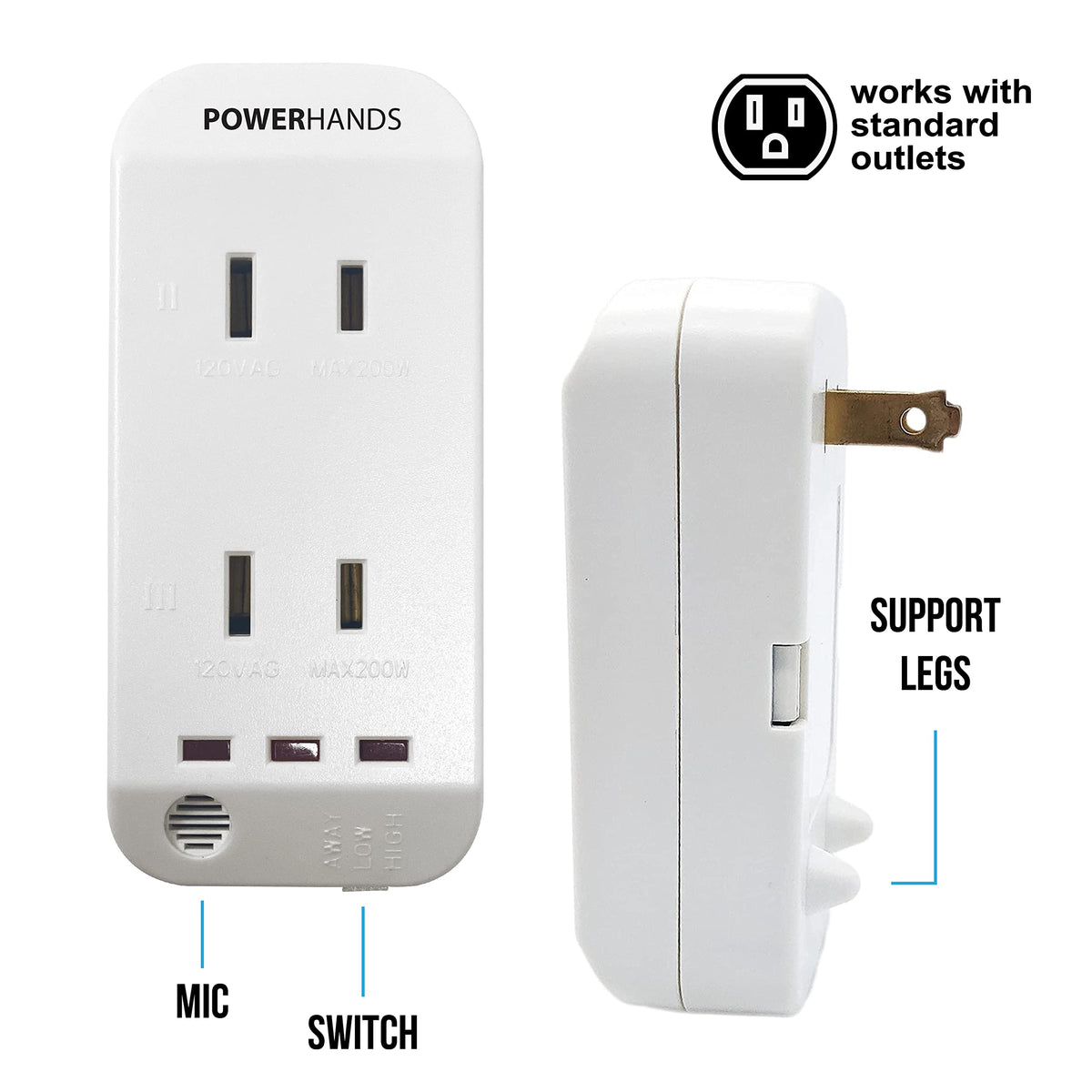 Power Hands compact design fits bedside or sofa with Digital Energy.