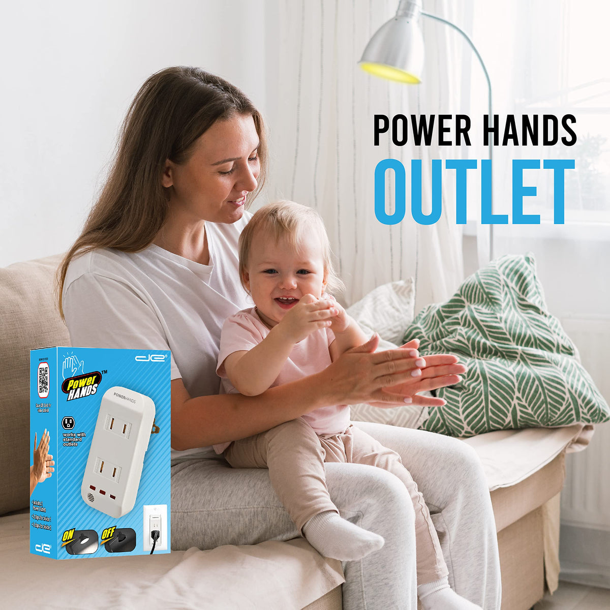 Power Hands clap-activated lighting for convenient room illumination by Digital Energy.