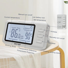 DIGITEN FCC-certified thermostat outlet ensures safe operation.