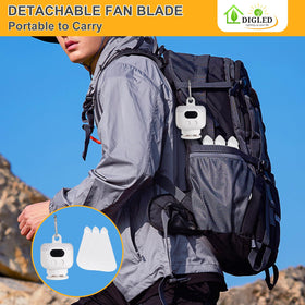 DIGLED 8000mAh battery powers long camping sessions.
