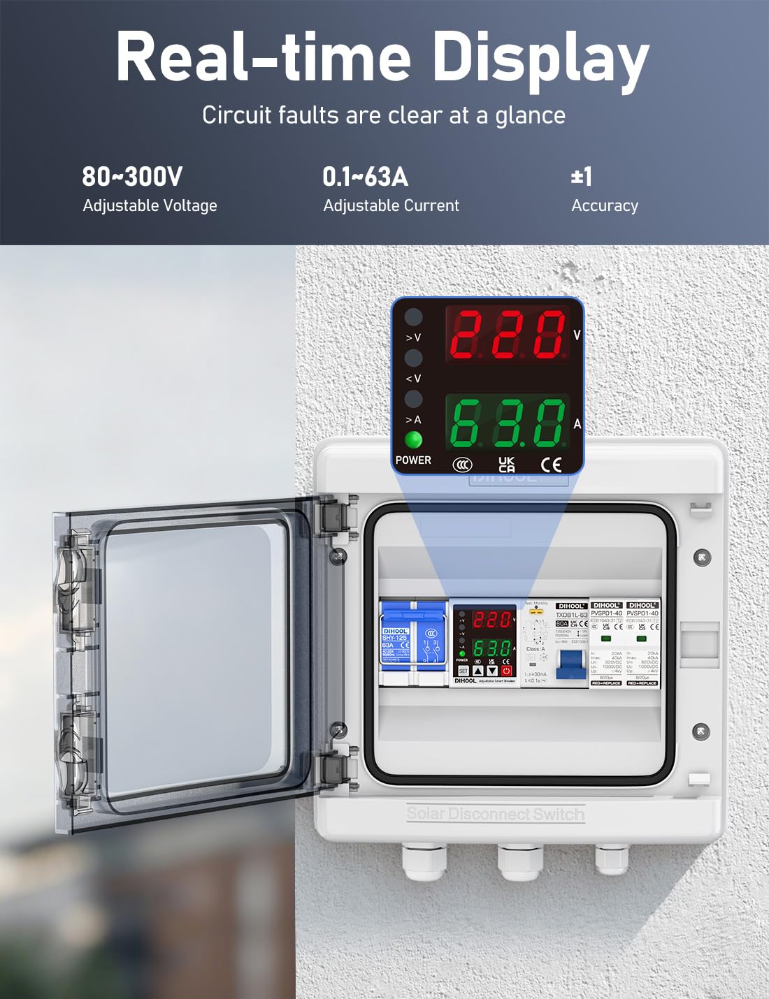 DIHOOL device limits voltage spikes to safe levels