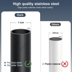 Adjustable-length DIIG bar fits from 17.7 to 50.5 inches for versatile spaces.