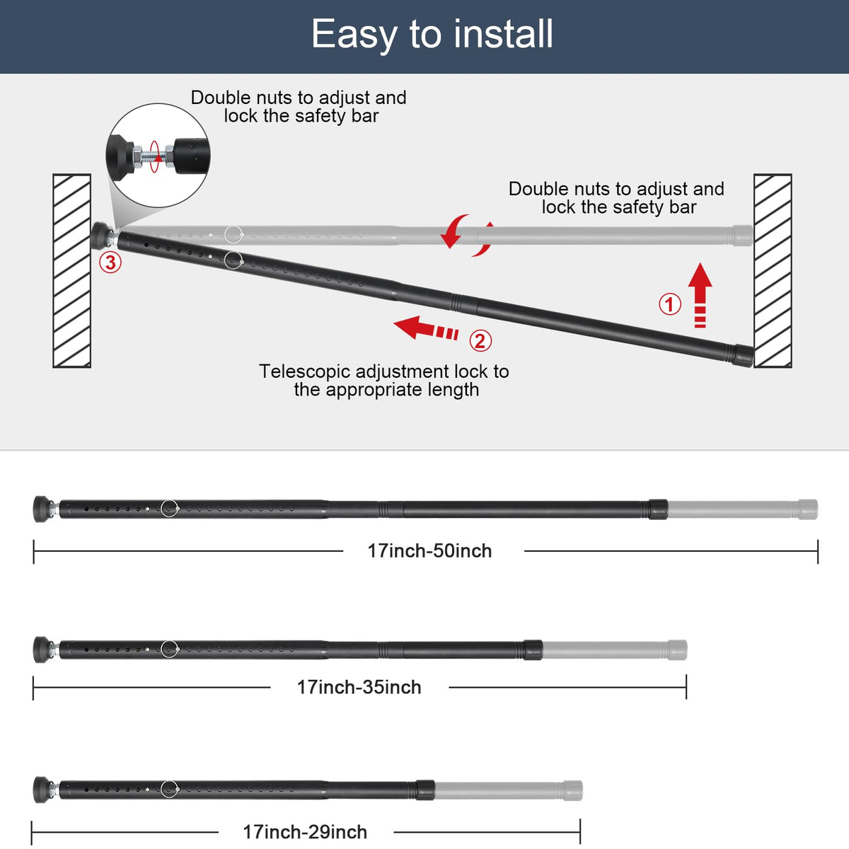Simple three-step DIIG installation provides quick, drill-free setup.