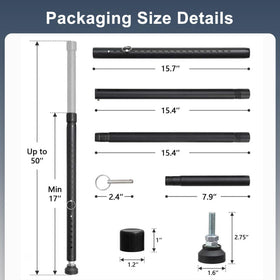 Versatile use as sliding door lock and window safety device.