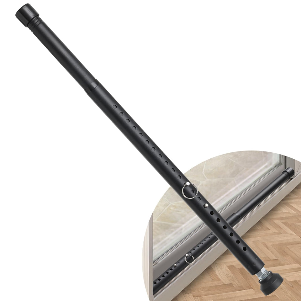 DIIG sliding door security bar in side view adds reliable home protection.