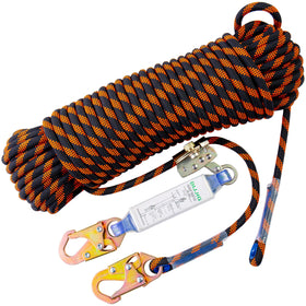DIJJIG rope harness safety lanyard 25ft for reliable rooftop fall protection.
