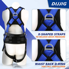 DIJJIG shock-absorbing lanyard 2m reduces fall risk