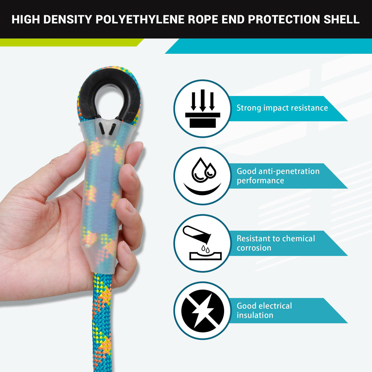 DIJJIG wear-resistant polyester rope for long-lasting performance