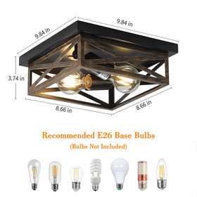 DIKAIDA bedroom flush mount delivers soft, steady glow for relaxation.