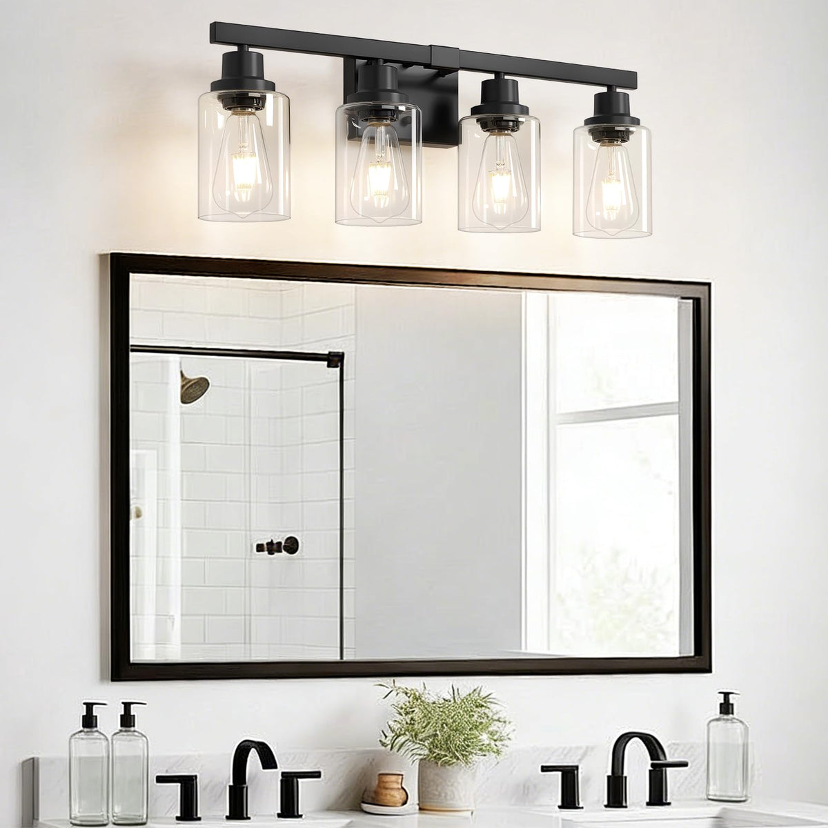 DIKAIDA over-mirror bathroom lighting enhances vanity spaces