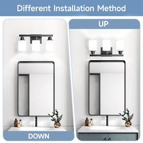 DIKAIDA reversible mounting option for customizable lighting direction