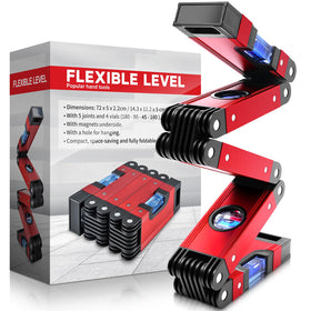 DikTalk 28-inch folding level with magnetic base for precise setup.