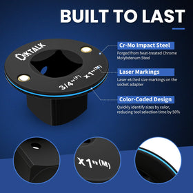 DikTalk 3/8 to 1/2 adapter ready for high-torque tasks