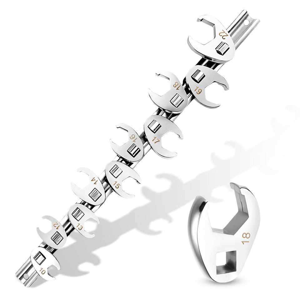 DikTalk 3/8-drive crow-foot wrench set for tight automotive spaces