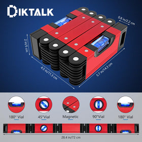 DikTalk folding level shown in compact rectangle for easy storage.