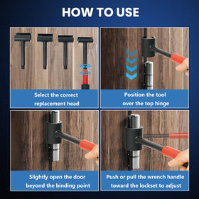 DikTalk 0.98-inch size for wide hinge coverage.
