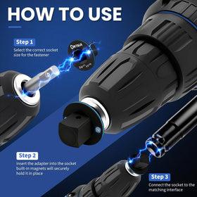 DikTalk magnetic locking adapter secures sockets during use