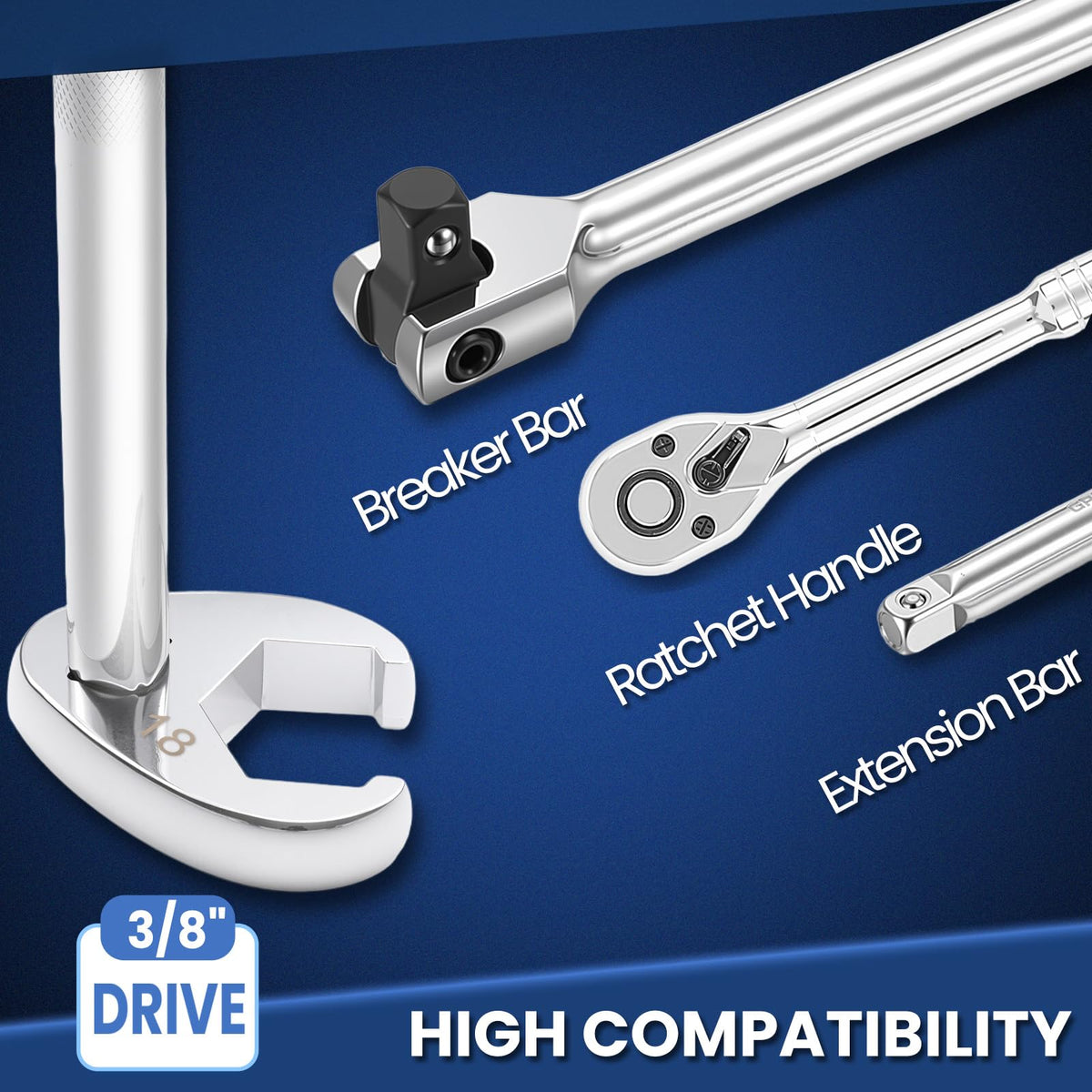 DikTalk slim wrenches access behind engine blocks and under sinks